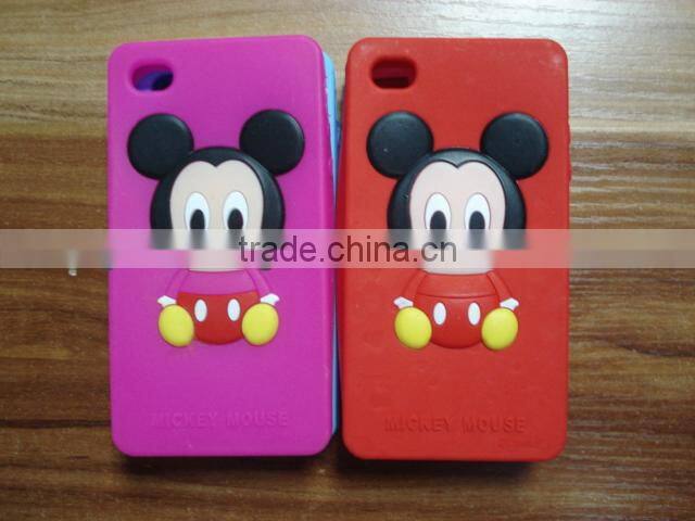 New Fashion CUP Stander Silicone Protective Case Design for iPhone4 4S