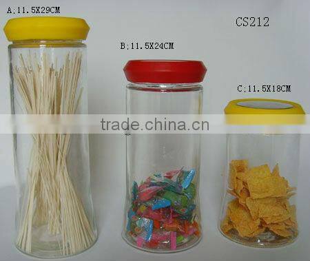 4 pcs clear empty canning glass jar with metal lid