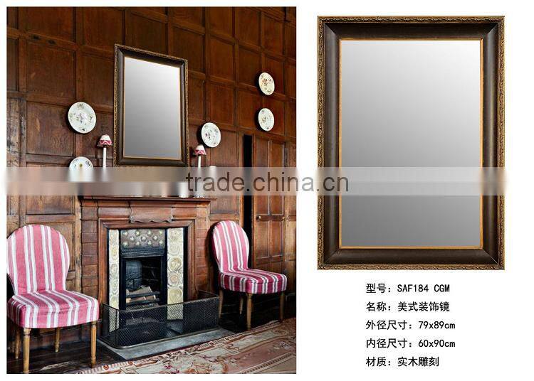 Hand Carved Decorative Wood Mirror Frame Moulding