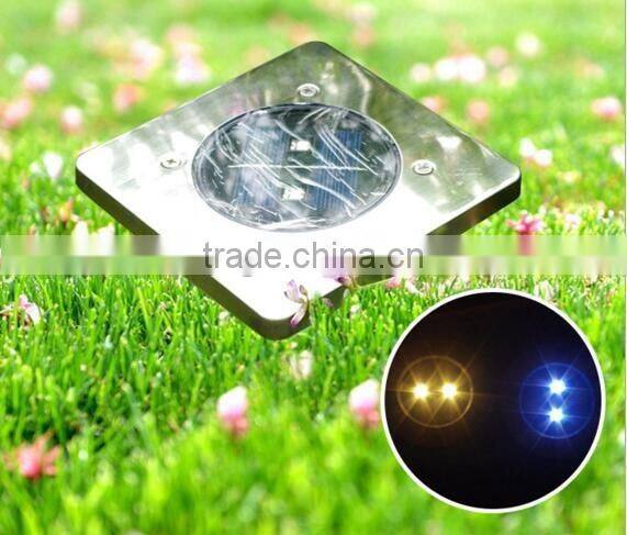 solar led recessed lights path underground spot light