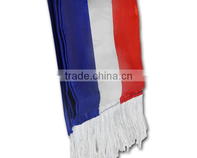 100% polyester satin printing world cup sports team promotional football fan Scarf