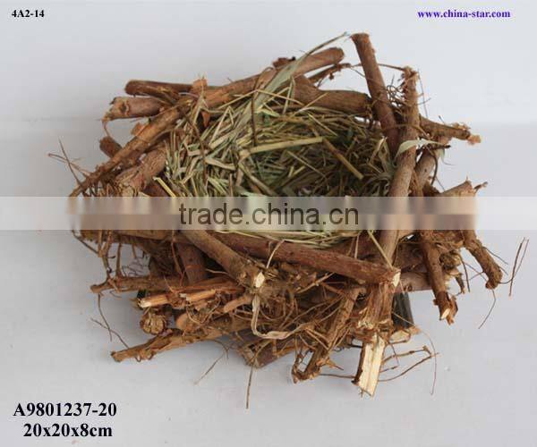 natural twig wooden bird nest