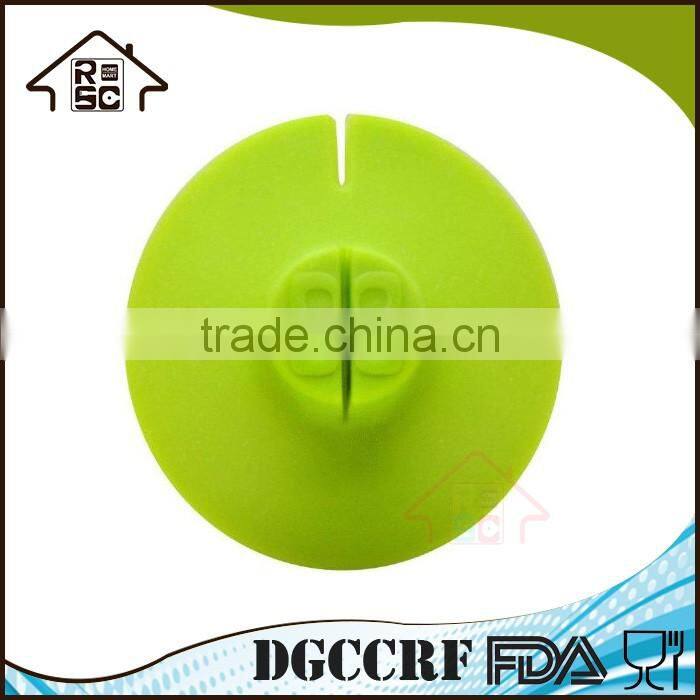 NBRSC Strict Quality Control Manufacturer Tea Bag Buddy Silicone Cup Cover with String Holder