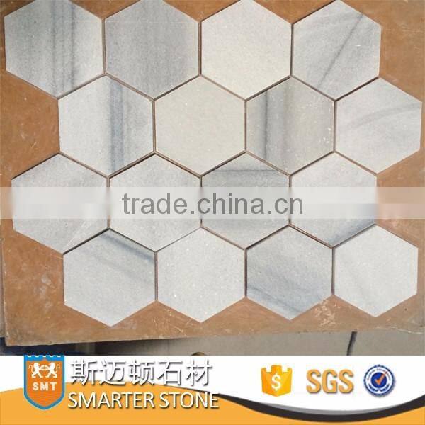 large hexagon 3x3 inches hexagon marble tile palissandro classic mosaic