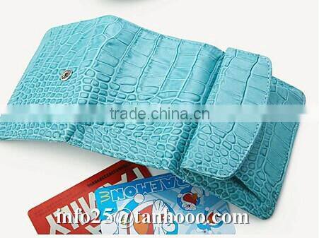 Sexy clip/sexy crocodile cute leather purse/sexy leather coin bag