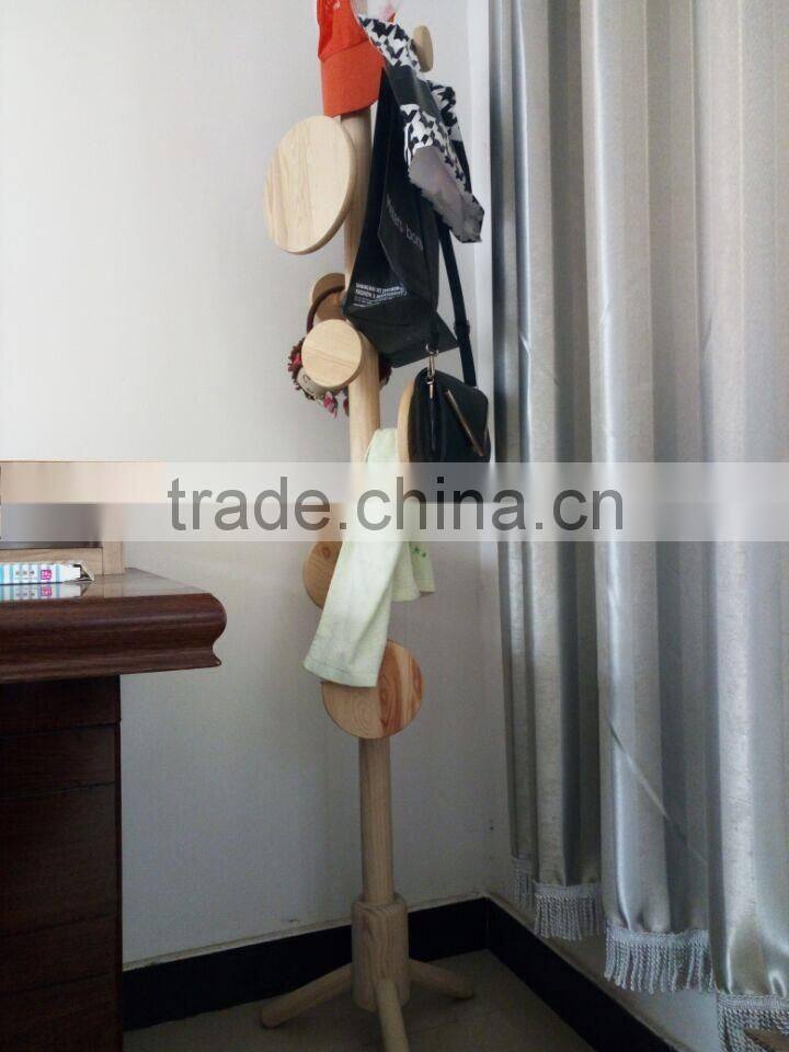 Wooden Clothes Drying Rack Stand Coat Rack Bag Rack Modern Design