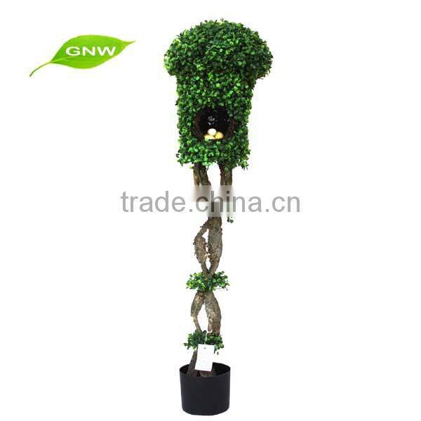 GNW BOX1040 Artificial Boxwood Topiary Ball Grass Decoration Crafts Garden Landscaping outdoor use