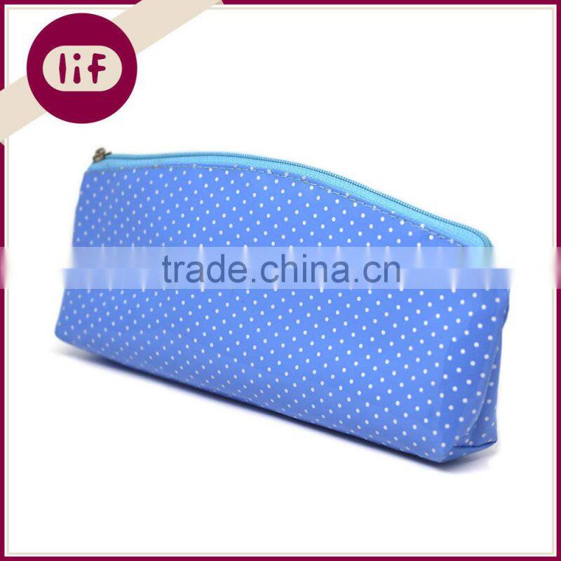 Chic Pencil Case with Spot, Novelty Pencil bag with Spot Printing, Candy Color Pencil Bag with Spot Printing