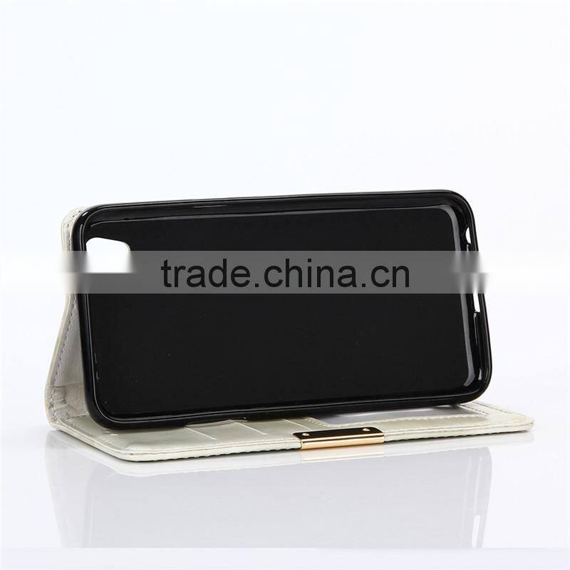 Noble design high quality marble PU card bumper/pocket cell phone case for LG