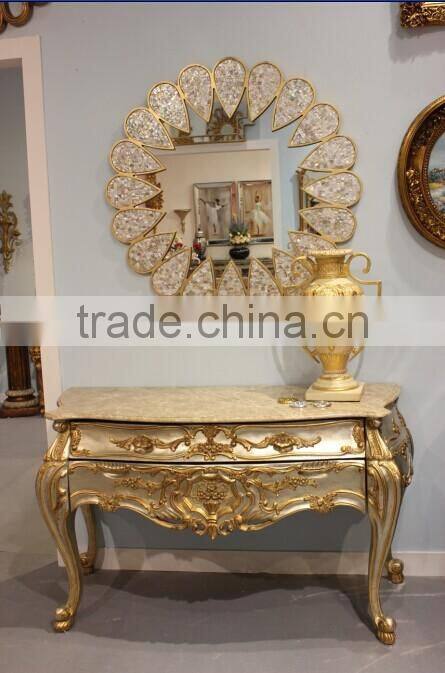 Barroco antique gold console table / home furniture ME-0422-01