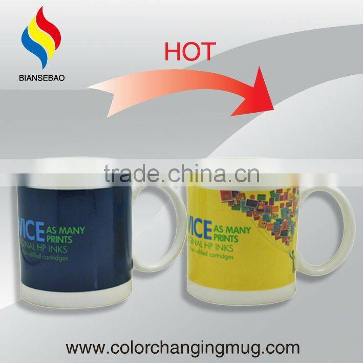 New design Customs design color changing ceramic mug