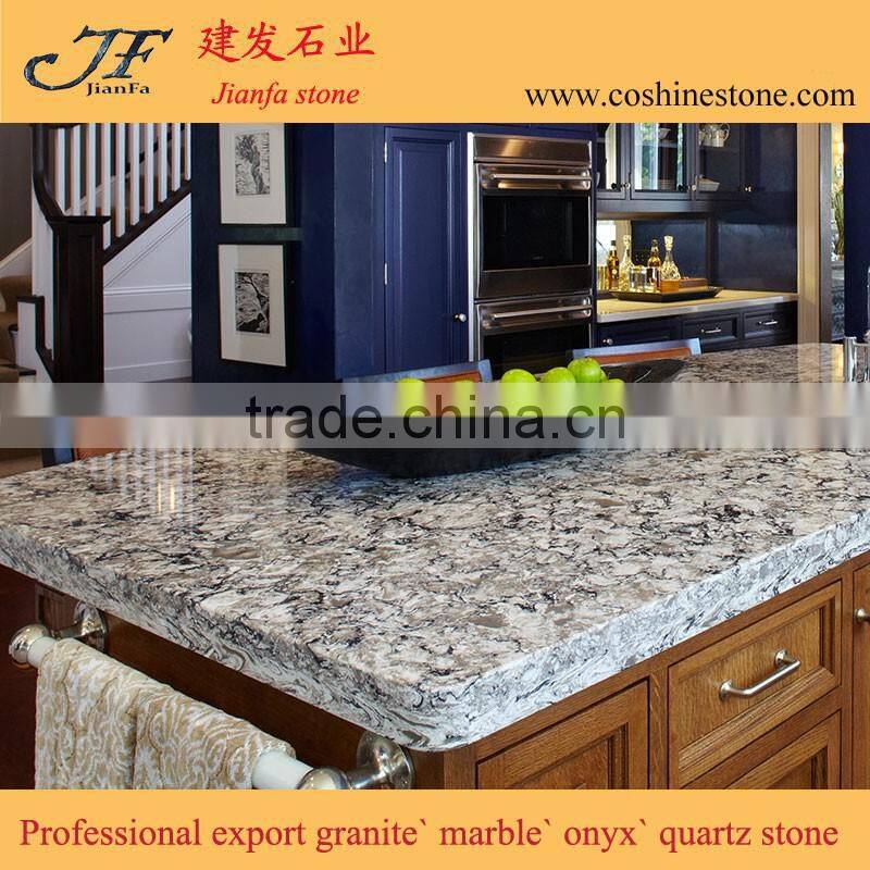 Cheap man-made stone countertops quartz granite kitchen table top