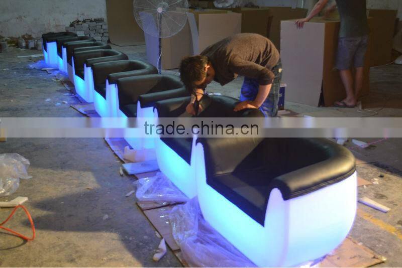 high quality led light sofa