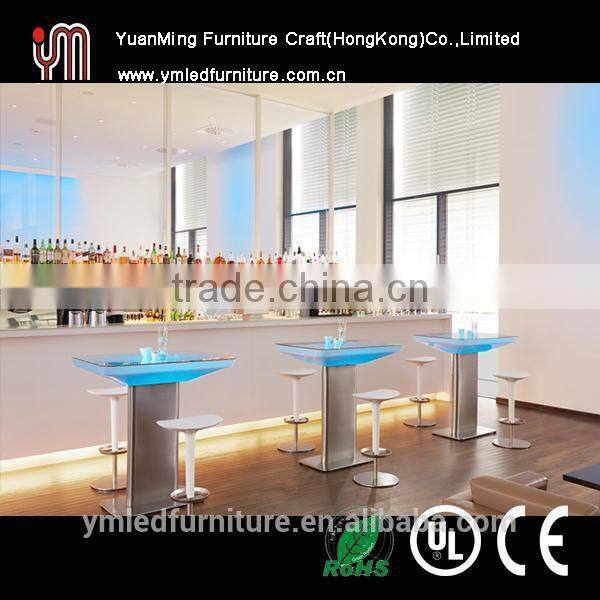 LED illuminated bar table/ color change bar
