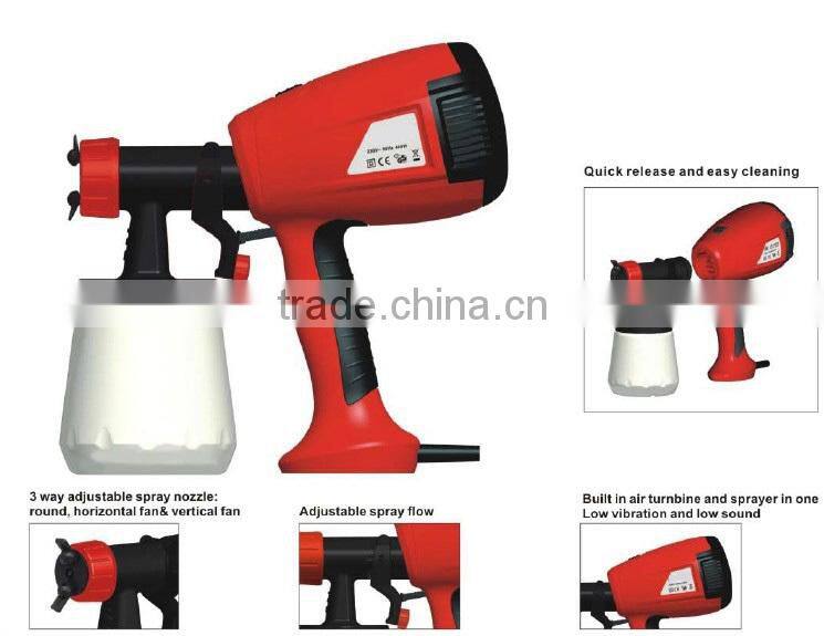 400W Mini HVLP Hand Held Electric Spray Gun Electric Vacuum Paint Sprayer GW8176