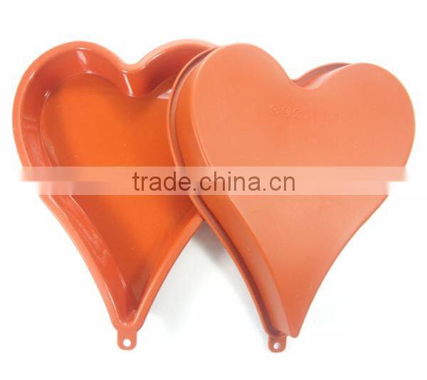 silicone baking pan fancy cake decorations silicone heart shaped mold