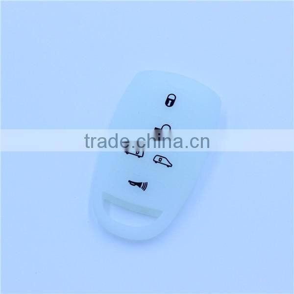 Silicone car key Holder, key Jacket Remote Key Case Shell for hyundai 5 Buttons