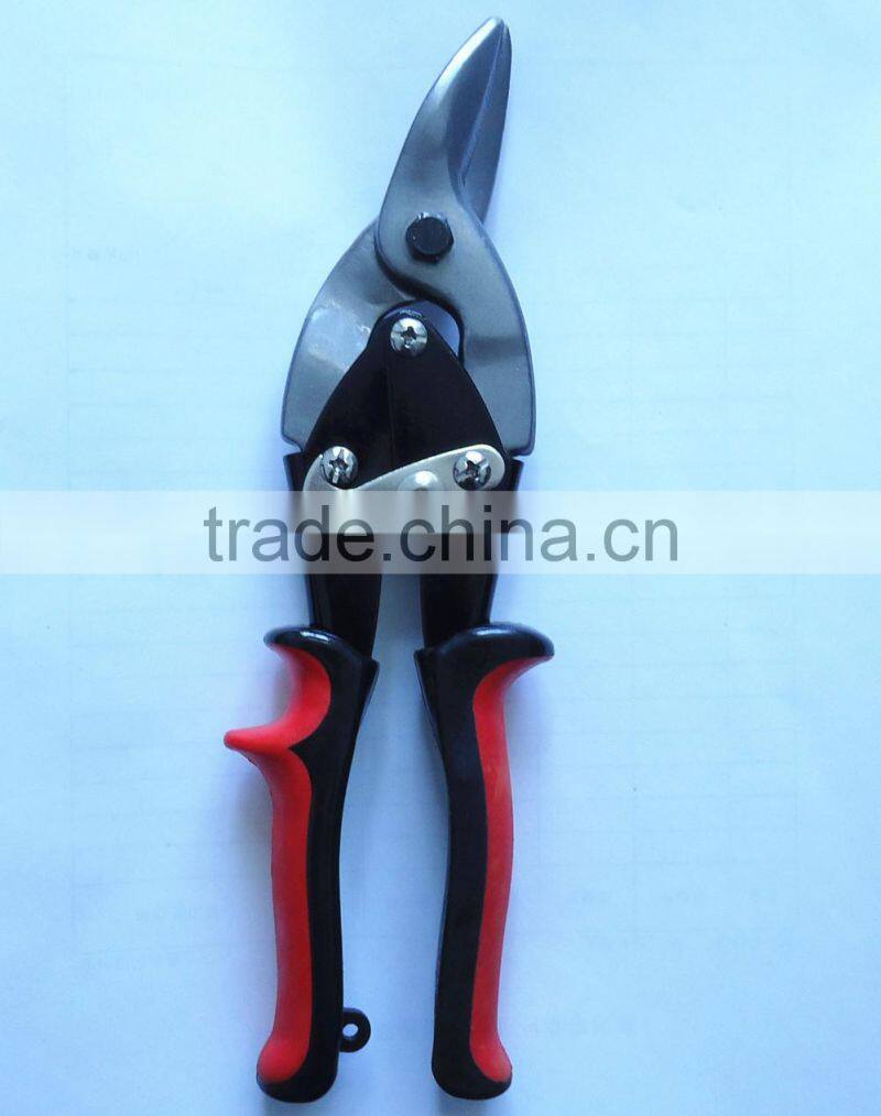 Good quality Manual Aviation Tin Snips with double color handle (right turn)