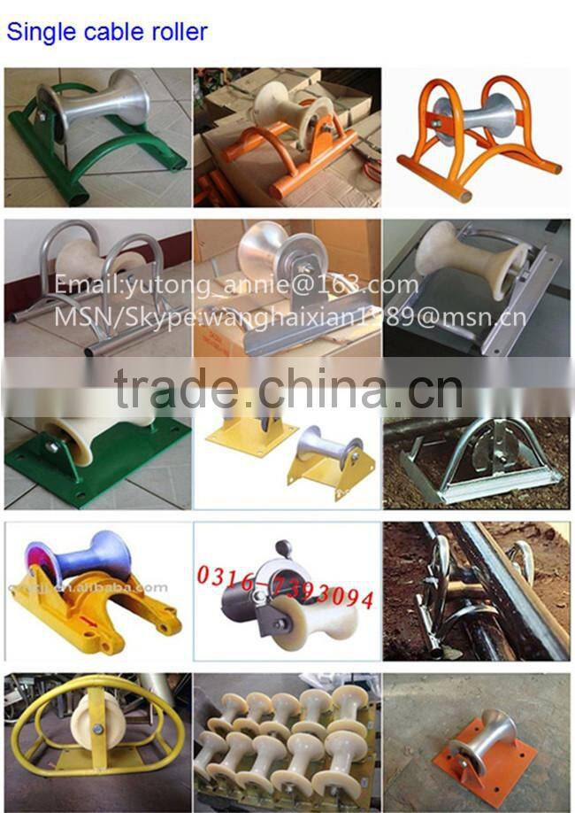 cable stringing pulley block wire guide straight roller