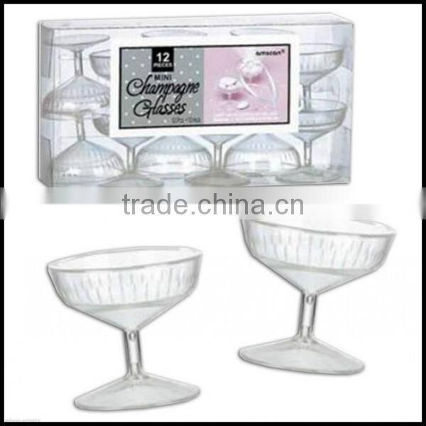 Classic Barware Clear Mini Plastic Wedding Party Champagne cups plastic Glasses,custom plastic party cups china suppliers