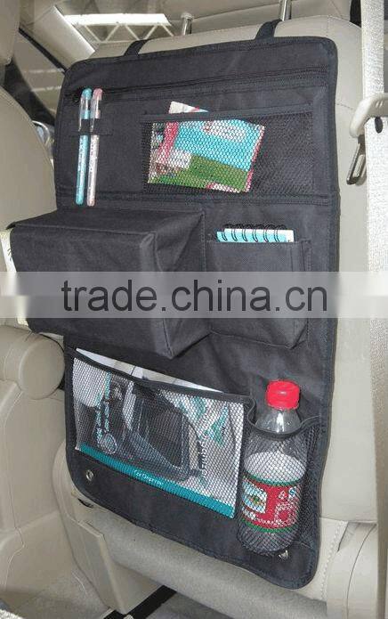 2015 Car Seat Back Tidy Organizer , 600D Oxford Storage Bag