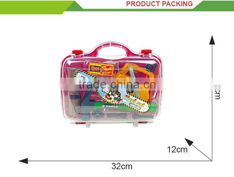 New product plastic electric pretend play toy portable tool set