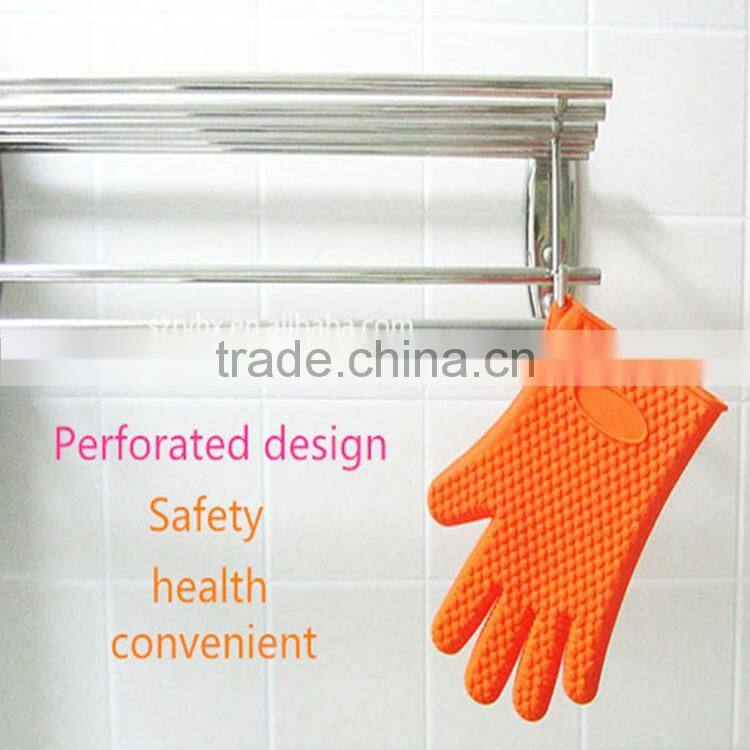 High quality custom silicone oven gloves with fingers silicone rubber oven gloves