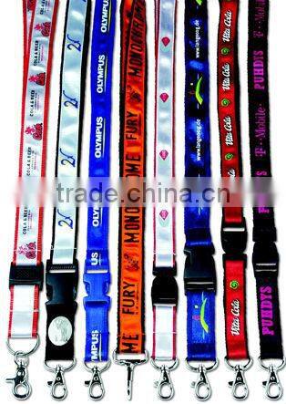 20mm nylon lanyard strap with screen printed logo