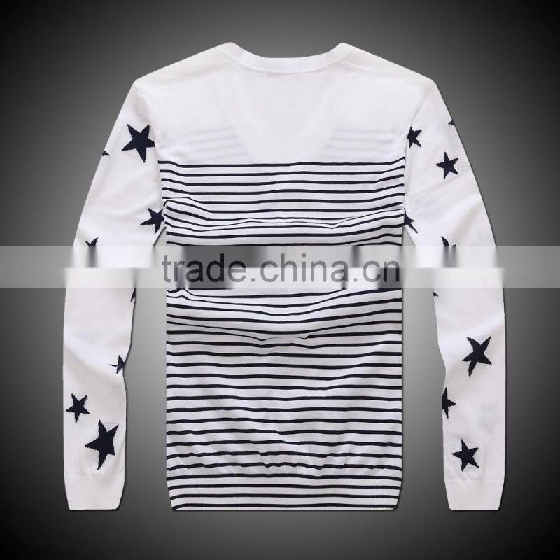 Men's knit sweater long sleeve cardigan