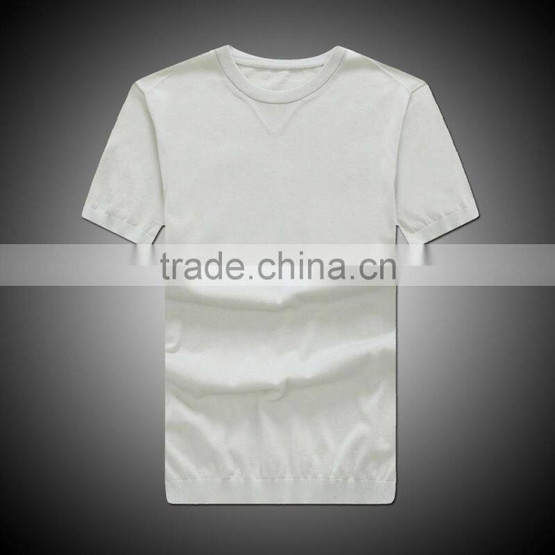 Raidy boer Men's knitwear short t shirt with round neck 100%cotton 80/2