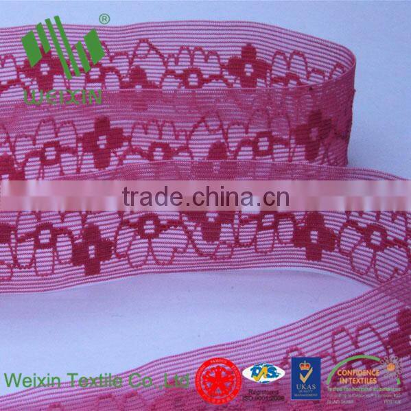 Garment Accesoories Lace Straps Weaving Elastic Webbing 26mm width