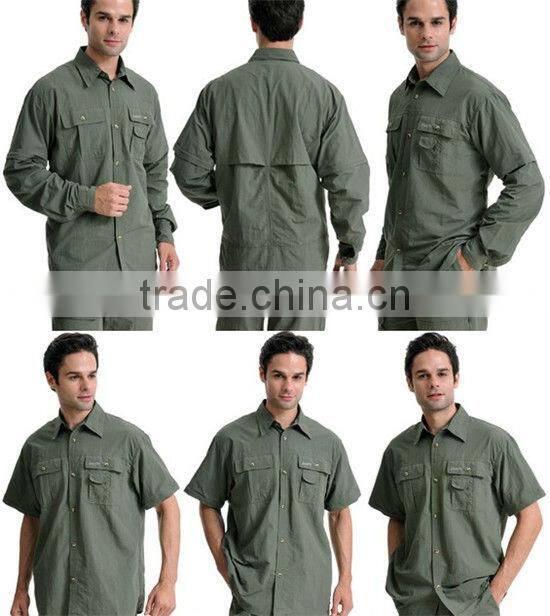 Men Casual Military Outdoor Tactical Sports quick dry Fishing Shirts