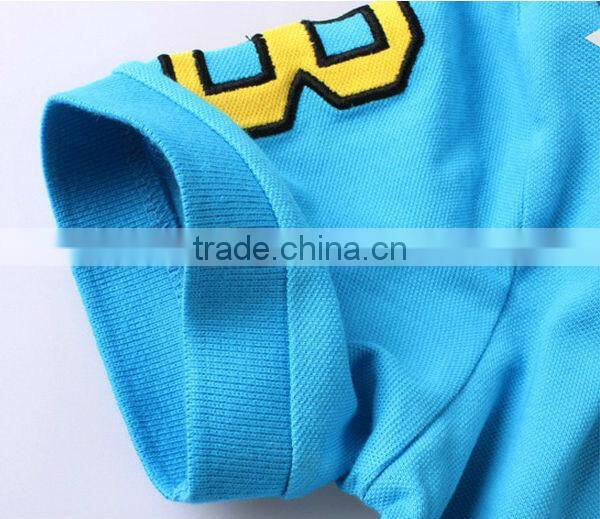 Wholesale bright color 100% cotton child clothing kids china factory polo shirts