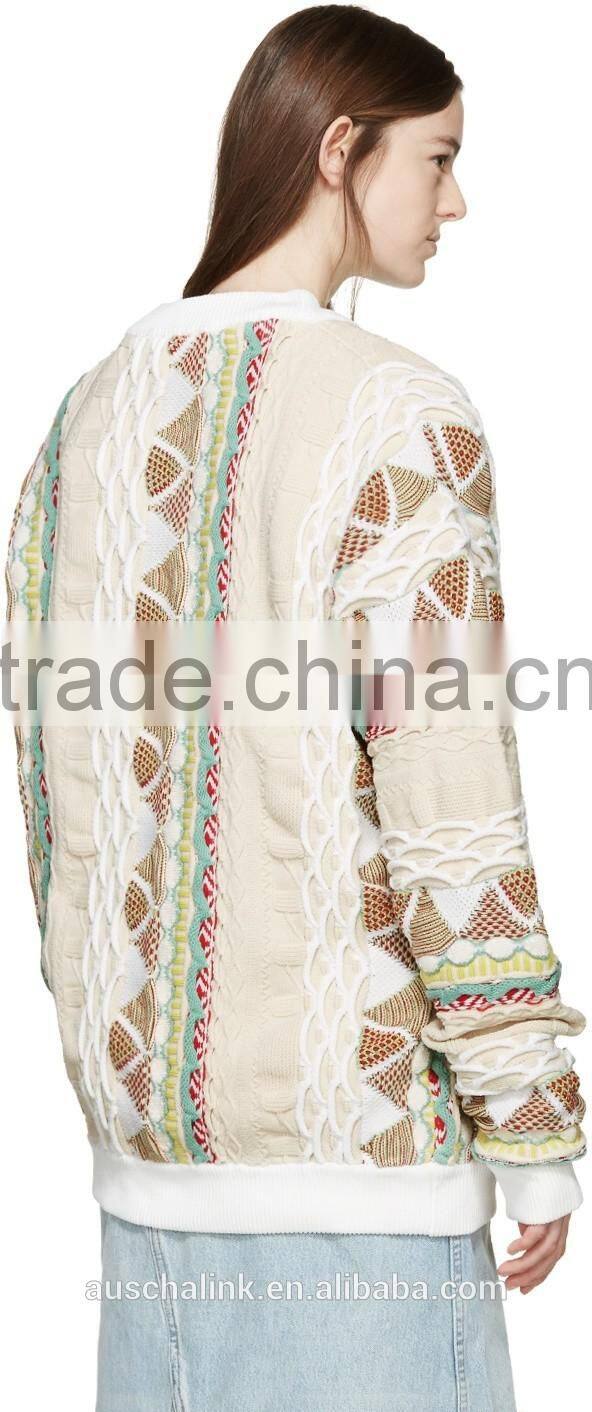 autumn high quality women jacquard sweater fashion pattern