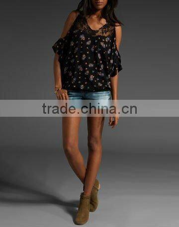 12TT008 flower printed tank tops