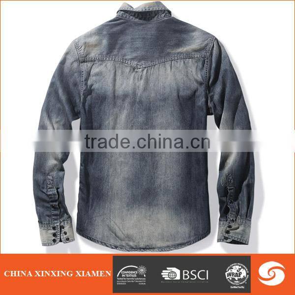 Hot sale Heavy Duty Cotton Jeans Shirt for Men