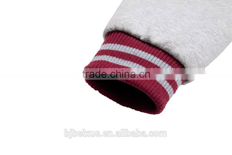 High quality supplier wholesale cotton fleece fashion plain zipper gym custom printed hoodies