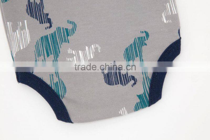 2017 Wholesale 3 piece/lot Sleeveless Soft Cotton Baby Rompers For Newborn