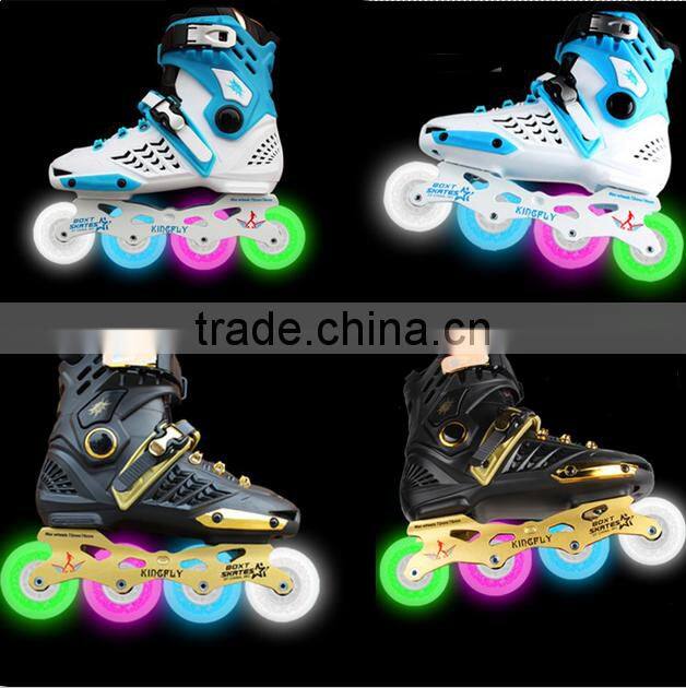 TPR light up inline roller shoes led skating shoes in India