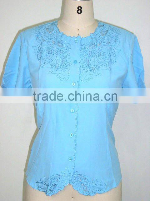 Europe traditional dress neck design of blouse