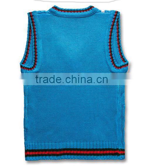 Children sweater knit vest vest waistcoat male child sweater woolen design knitted machine price sleeveless sweater