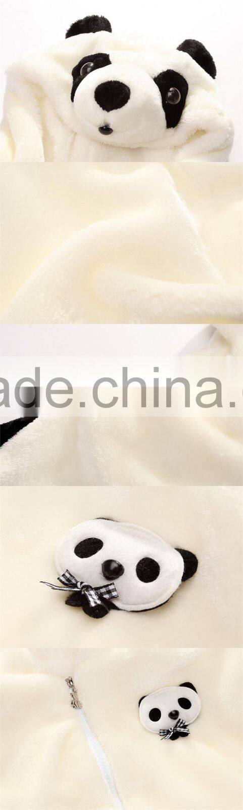 Child Cute Bear Hood Design White Kids Baby Girls Cloak Cape Winter Clothes