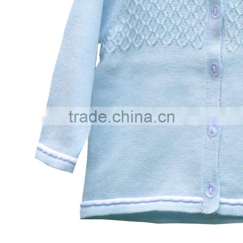 Organic cotton kids clothing wholesale plain kids cardigan fashion boys sweater design