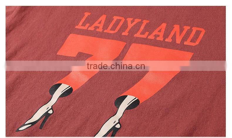 new printng design wholesale China women oversized red t shirts custom printing women casual t shirt