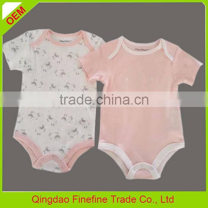 In-stock items supply type and infant & toddlers age group soft cotton baby rompers China