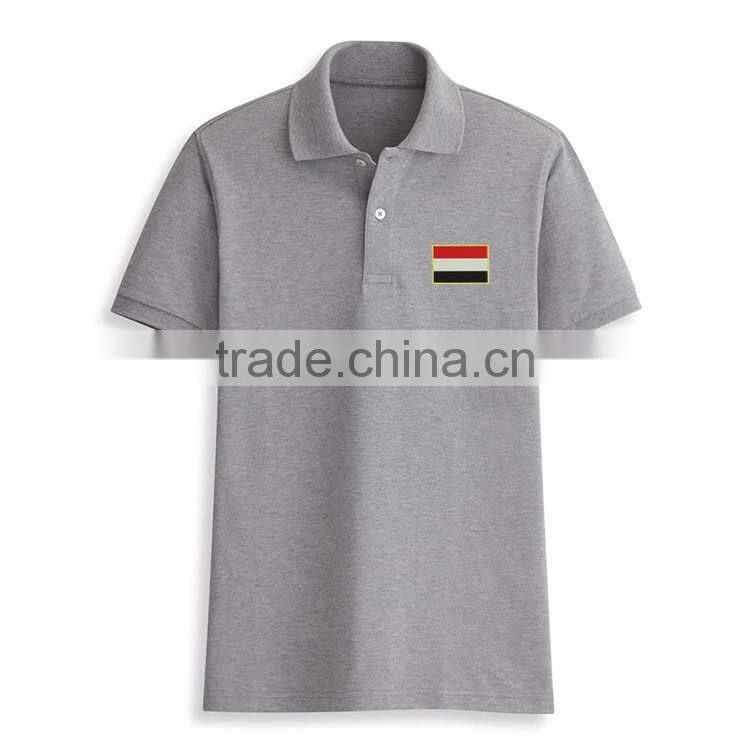 Embroidery Flag Bulk Polo Collar Design 100 Cotton Most Popular Color T-shirt