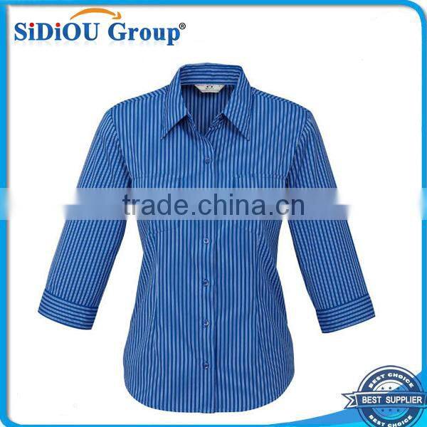 2013 Hot Sale Womens 3/4 Sleeve Business Shirt