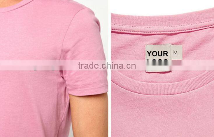 100%cotton blank pink t shirt wholesale