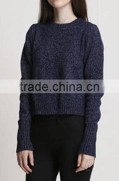 EY0858S Europe Style 2016 Women Pure Color Knitted Pullover Sweater