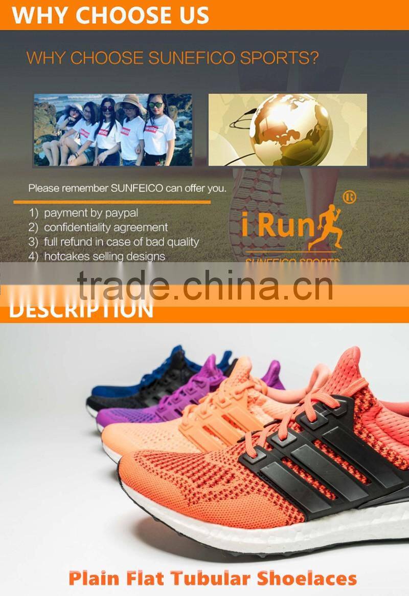 Premium 6mm Durable Plain Flat Tubular Sneaker Shoelace for Ultra Boost and More - Accept Custom